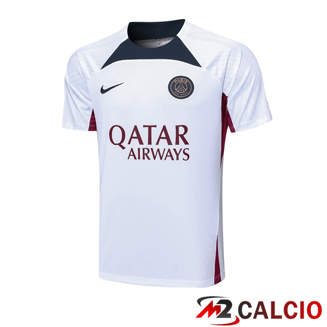T Shirt Allenamento Paris PSG Bianco 2023/2024