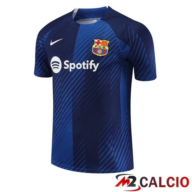 T Shirt Allenamento FC Barcellona Blu 2023/2024