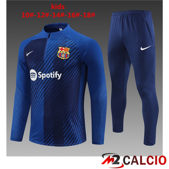 Insieme Tuta Calcio FC Barcellona Bambino Blu 2023/2024