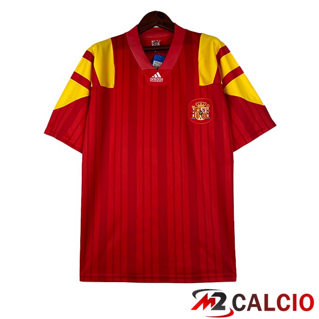 Maglie Calcio Spagna Retro Prima Rosso 1992-1994