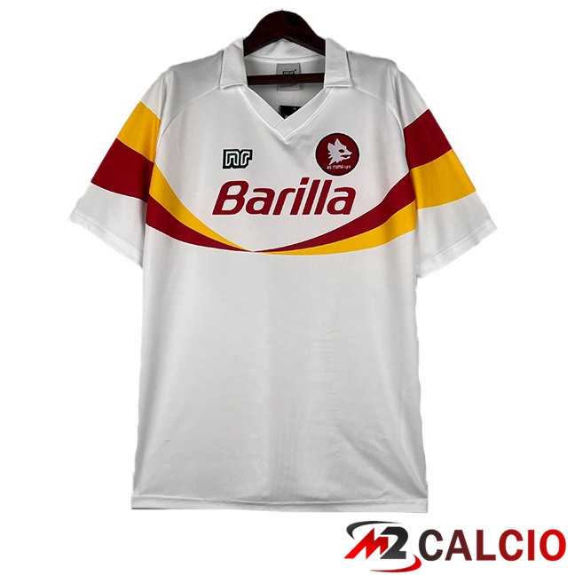 Maglie Calcio AS Roma Retro Seconda Bianco 1990-1991