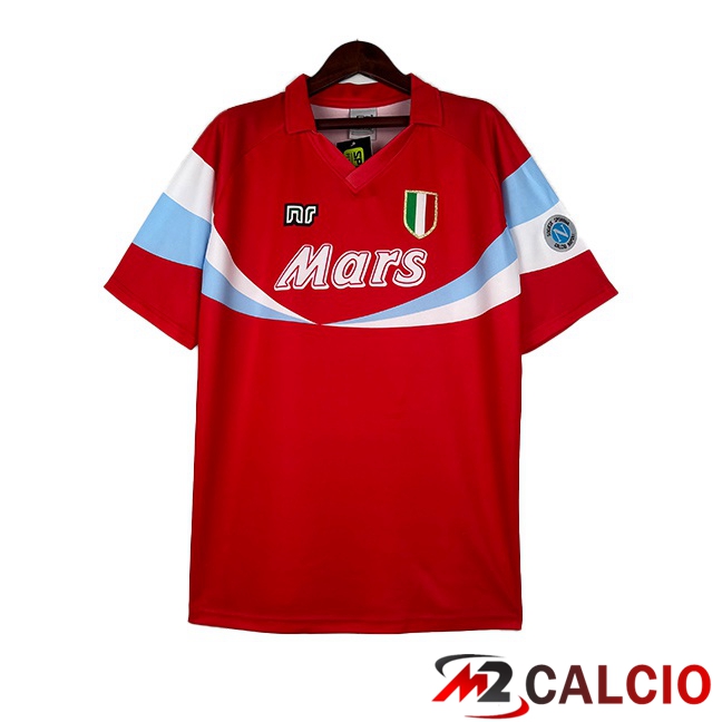 Maglie Calcio SSC Napoli Retro Seconda Rosso 1990-1991
