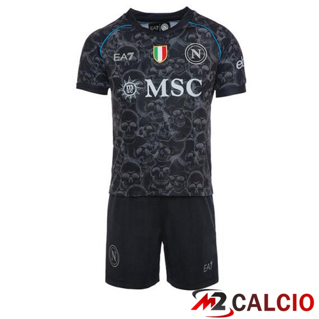 Maglie Calcio SSC Napoli Bambino Halloween Nero 2023/2024