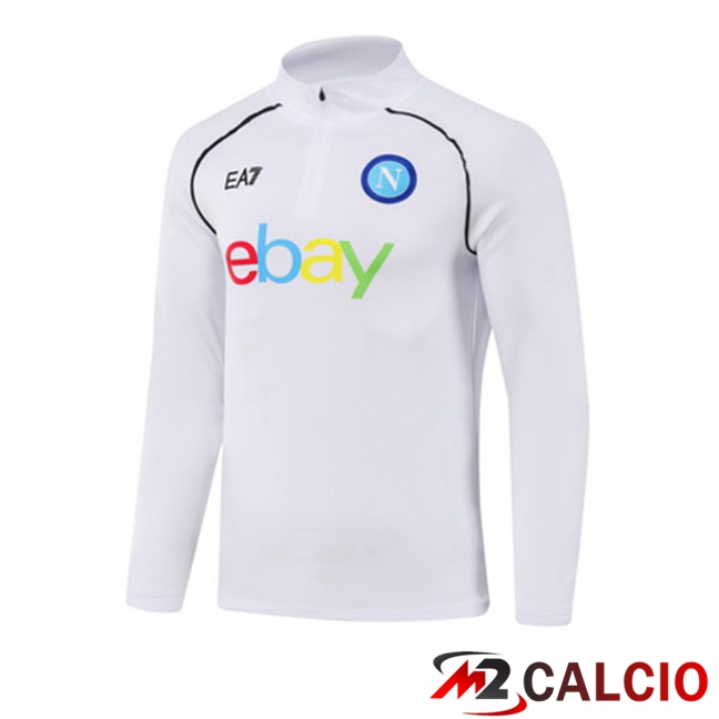 Felpa Allenamento SSC Napoli Bianco 2023/2024