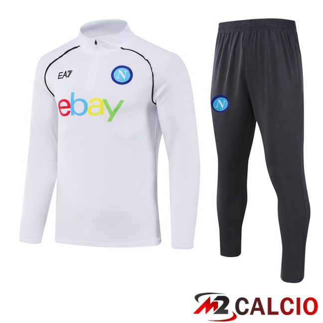 Insieme Tuta Calcio SSC Napoli Bianco 2023/2024
