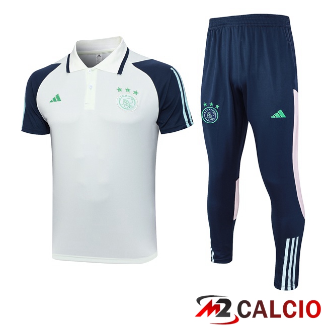 Kit Maglia Polo AFC Ajax + Pantaloni Verde 2023/2024