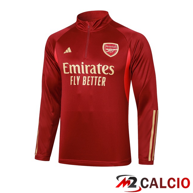 Felpa Allenamento Arsenal Rosso 2023/2024