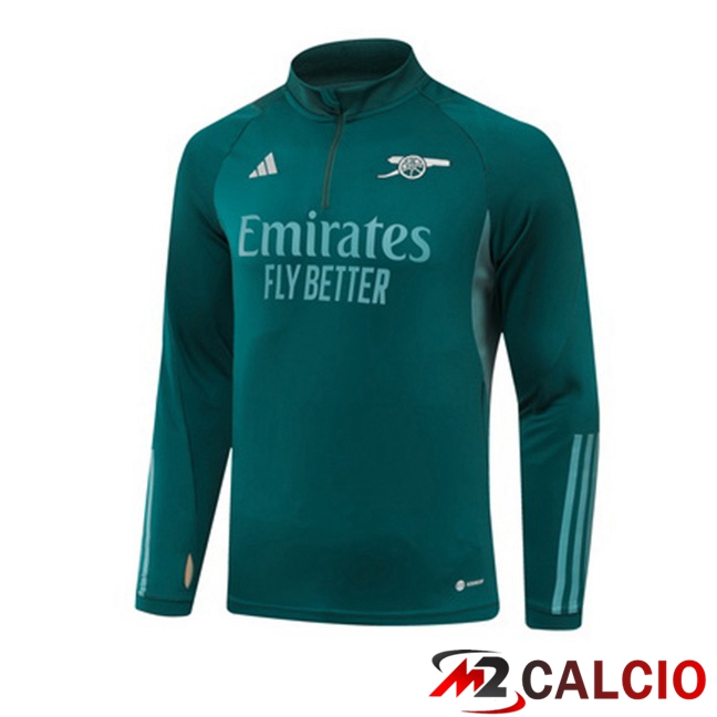 Felpa Allenamento Arsenal Verde 2023/2024