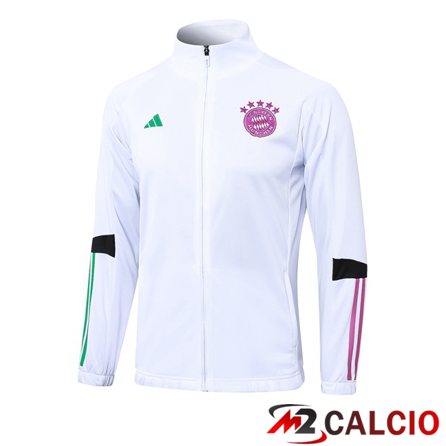 Giacca Calcio Bayern Monaco Bianco 2023/2024