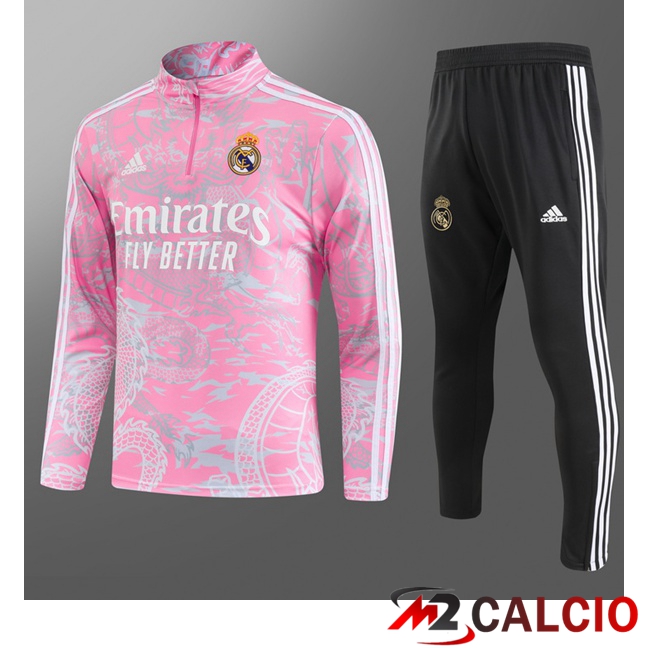 Insieme Tuta Calcio Real Madrid Bambino Rosa 2023/2024