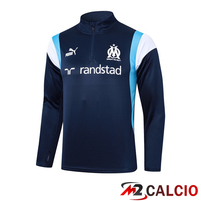 Felpa Allenamento Marsiglia OM Blu Reale 2023/2024