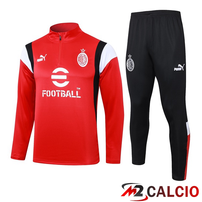 Insieme Tuta Calcio AC Milan Rosso 2023/2024