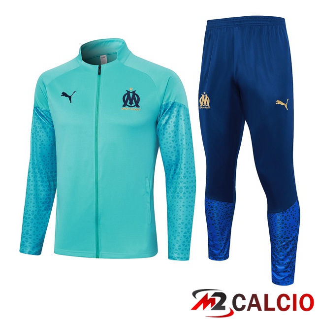 Insieme Tuta Calcio - Giacca Marsiglia OM Blu 2023/2024