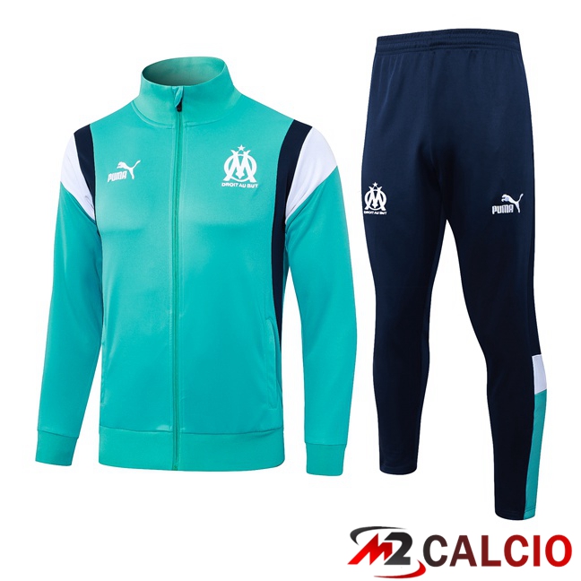 Insieme Tuta Calcio - Giacca Marsiglia OM Blu 2023/2024