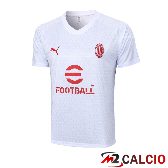 T Shirt Allenamento AC Milan Bianco 2023/2024