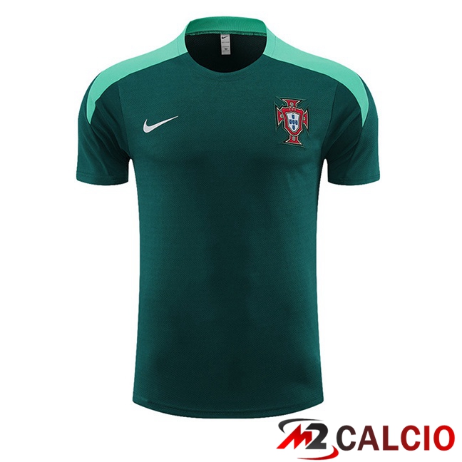 T Shirt Allenamento Portogallo Verde 2023/2024
