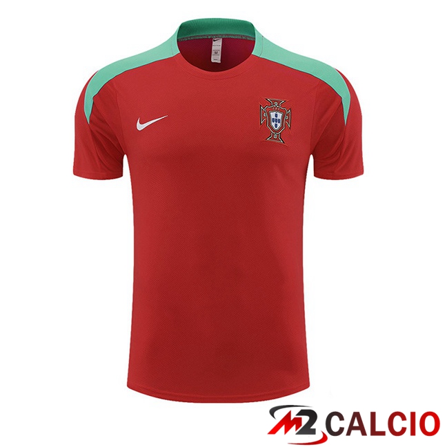 T Shirt Allenamento Portogallo Rosso 2023/2024
