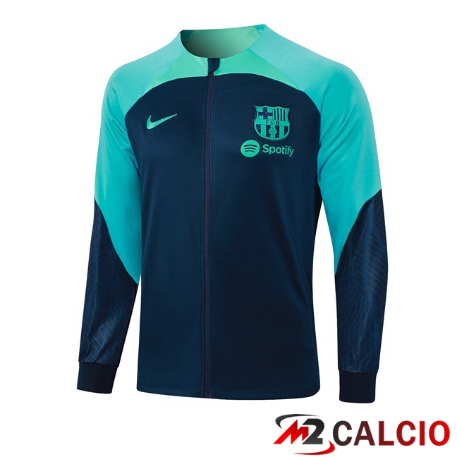 Giacca Calcio FC Barcellona Verde Blu Reale 2023/2024