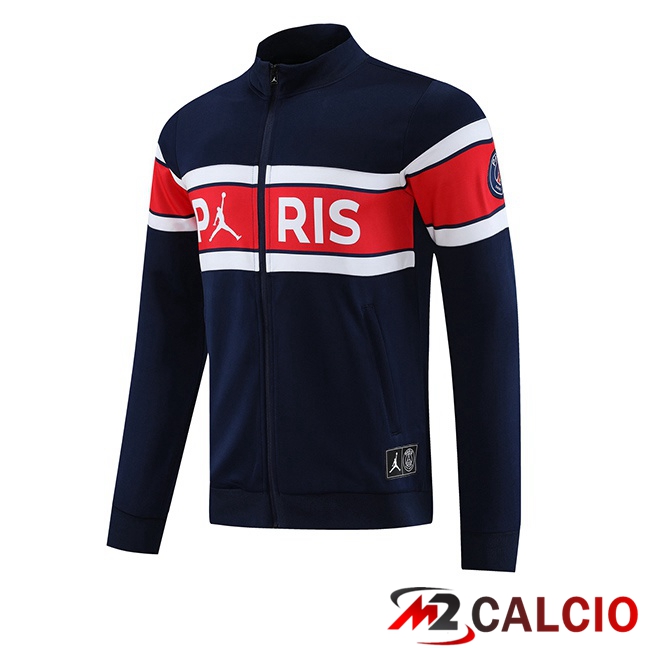 Giacca Calcio JORDAN Paris PSG Blu Reale Rosso 2023/2024