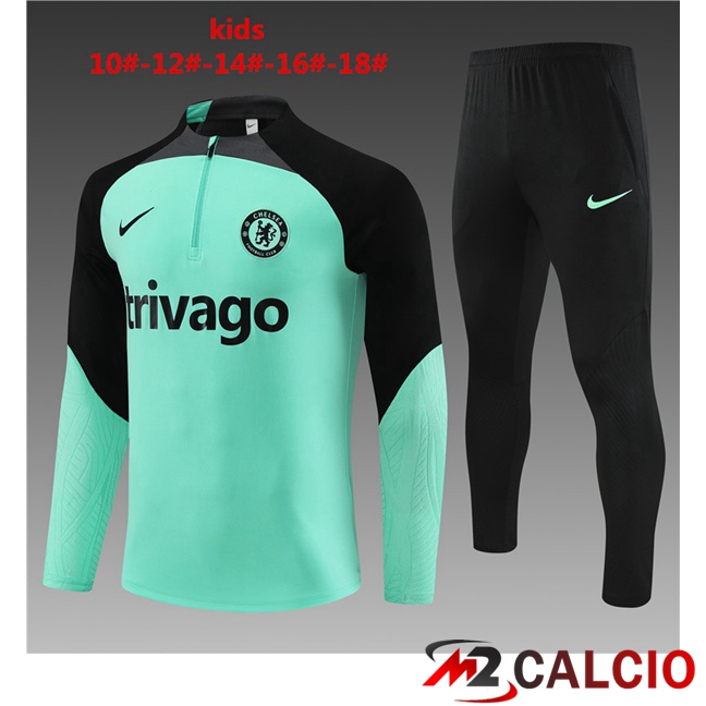 Insieme Tuta Calcio FC Chelsea Bambino Verde 2023/2024