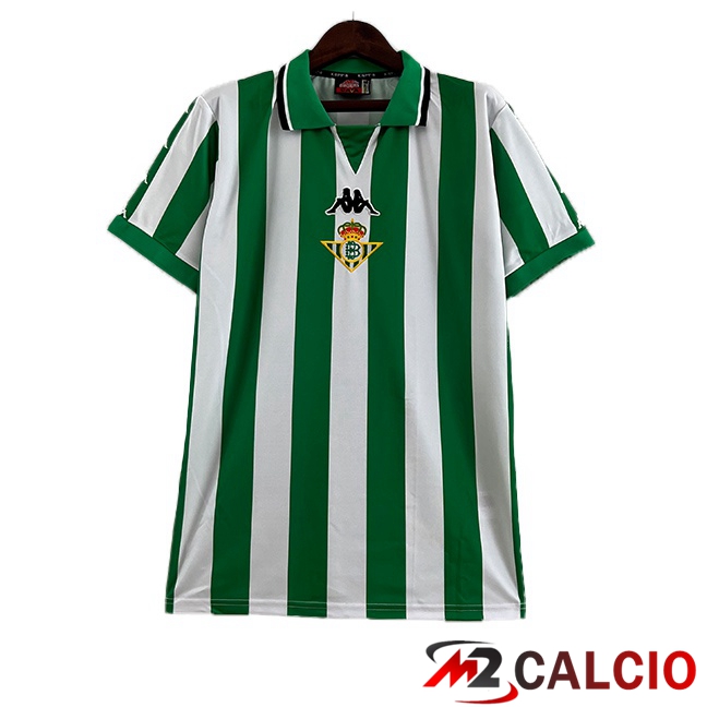 Maglie Calcio Real Betis Retro Prima Bianco Verde 1993-1994