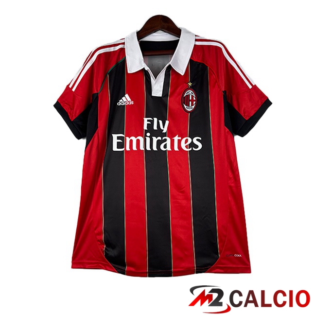 Maglie Calcio AC Milan Retro Prima Rosso Nero 2012-2013
