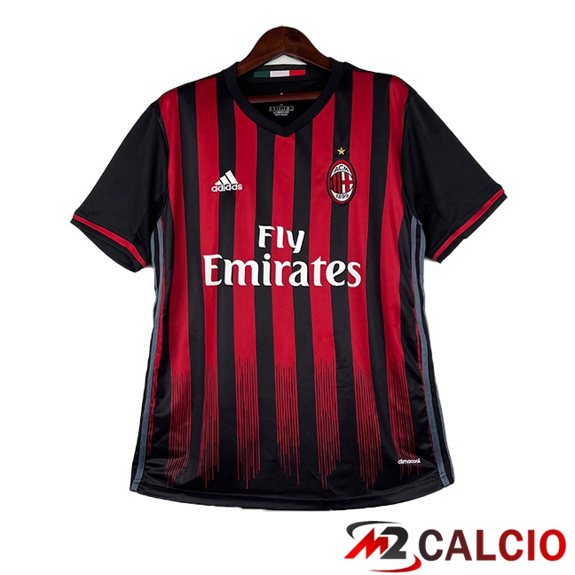 Maglie Calcio AC Milan Retro Prima Rosso Nero 2016-2017