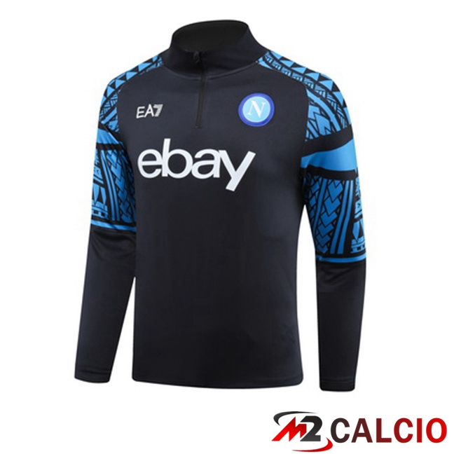 Felpa Allenamento SSC Napoli Blu Reale 2023/2024
