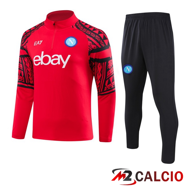 Insieme Tuta Calcio SSC Napoli Rosso 2023/2024