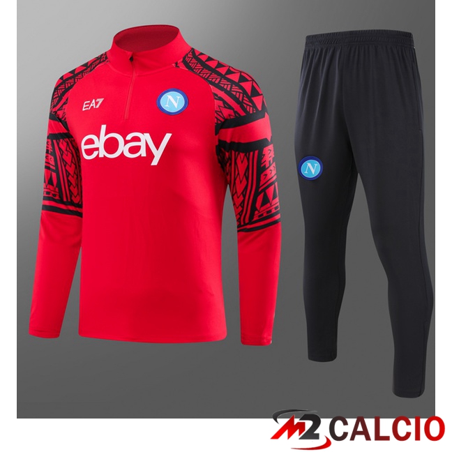 Insieme Tuta Calcio SSC Napoli Bambino Rosso 2023/2024