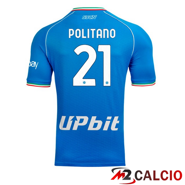 Maglie Calcio SSC Napoli (Matteo Politano 21) Prima Blu 2023/2024