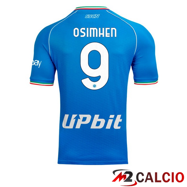 Maglie Calcio SSC Napoli (Victor Osimhen 9) Prima Blu 2023/2024