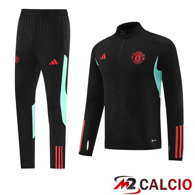 Insieme Tuta Calcio Manchester United Nero 2023/2024