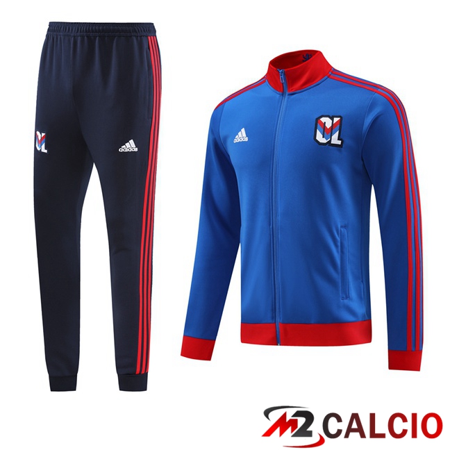 Insieme Tuta Calcio - Giacca Lione OL Blu 2023/2024