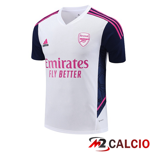 Insieme T Shirt Allenamento Arsenal Bianco 2023/2024