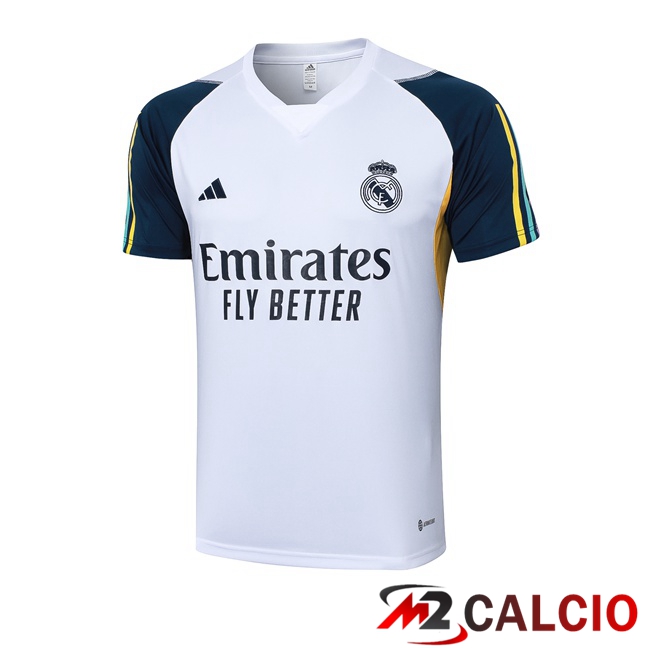 Insieme T Shirt Allenamento Real Madrid Bianco 2023/2024