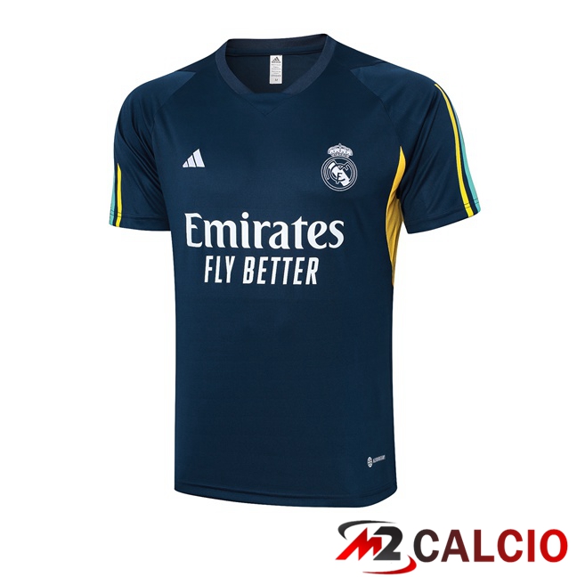 Insieme T Shirt Allenamento Real Madrid Blu Reale 2023/2024