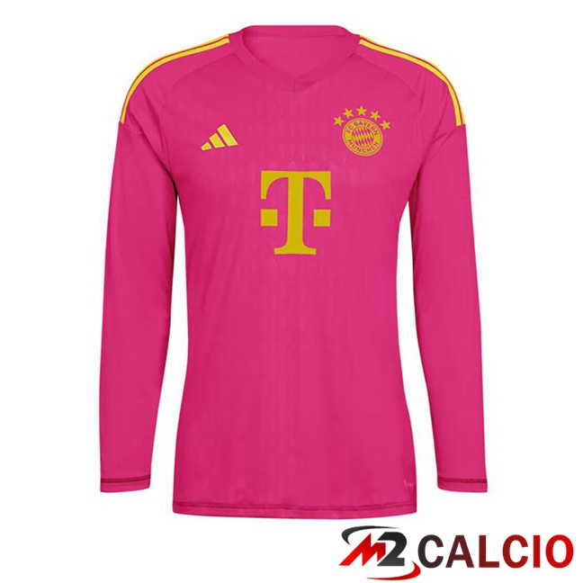 Maglie Calcio Bayern Monaco Portiere Manica Lunga Rosa 2023/2024