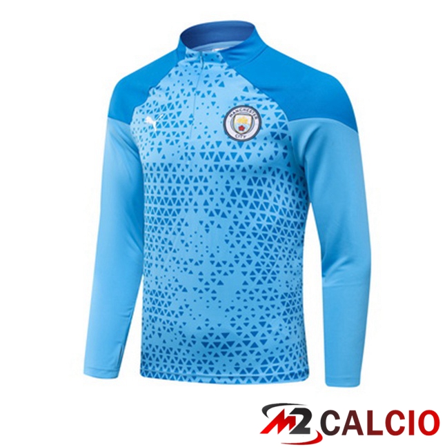 Felpa Allenamento Manchester City Blu 2023/2024
