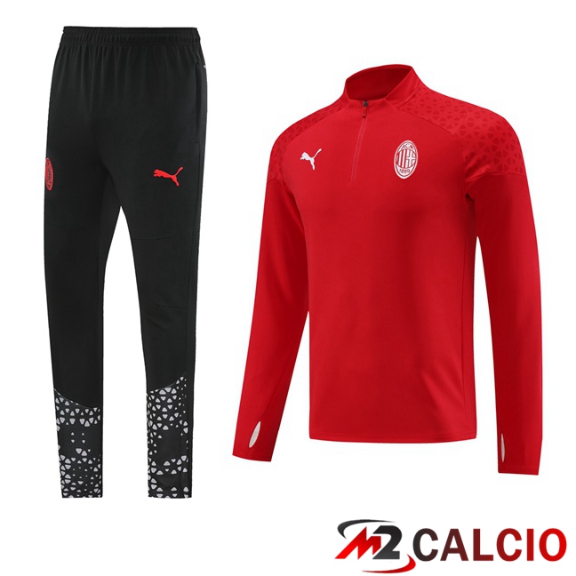 Insieme Tuta Calcio AC Milan Rosso 2023/2024