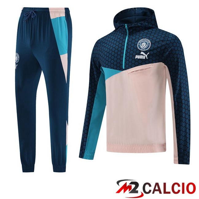 Insieme Giacca A Vento Manchester City Blu Rosa 2023/2024