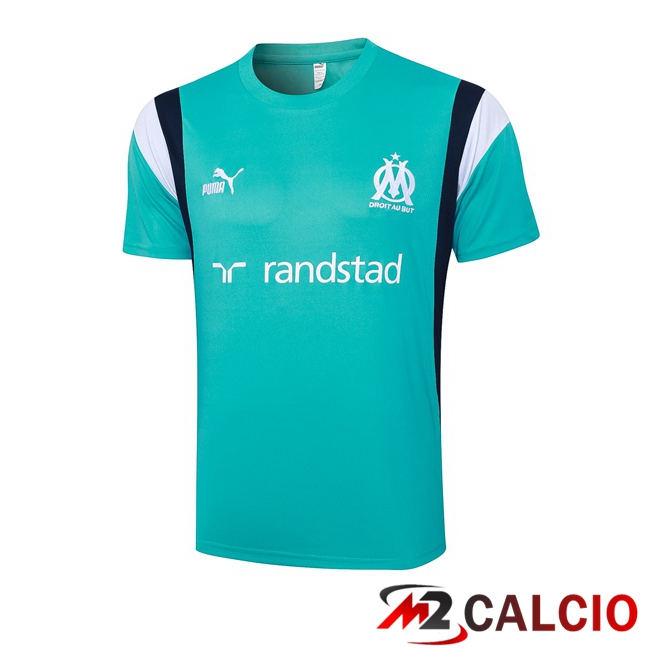 Insieme T Shirt Allenamento Marsiglia OM Verde 2023/2024