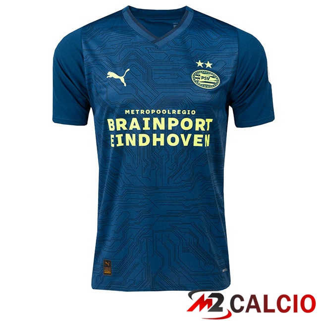 Maglie Calcio PSV Eindhoven Terza Blu Reale 2023/2024