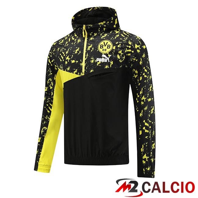 Giacca A Vento Dortmund BVB Nero Giallo 2023/2024
