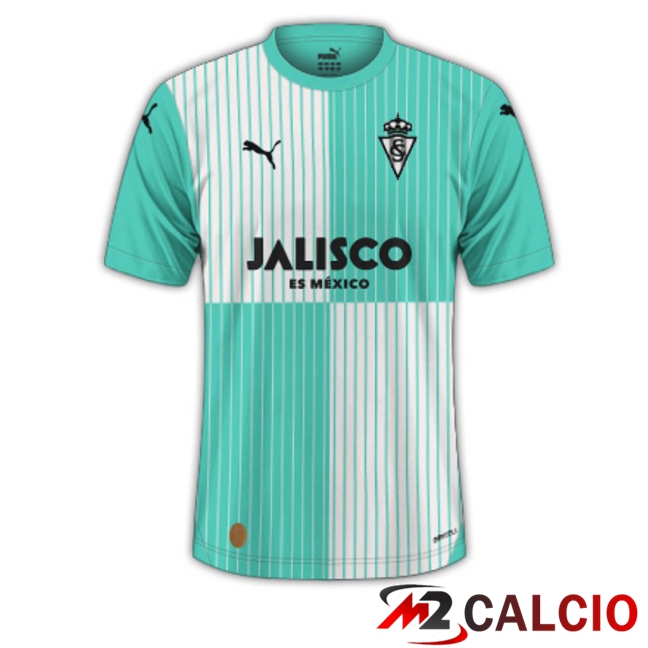 Maglie Calcio Sporting Gijon Seconda Verde 2023/2024