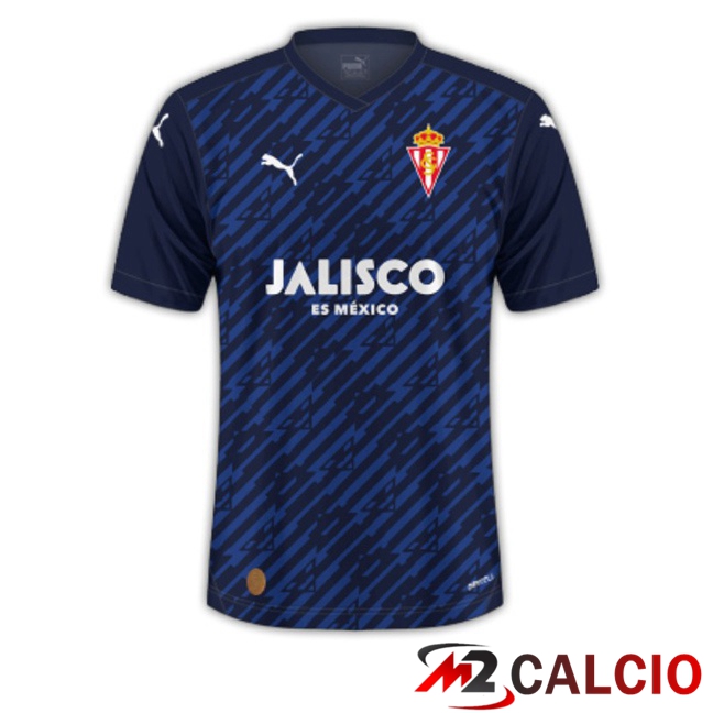Maglie Calcio Sporting Gijon Terza Blu Reale 2023/2024