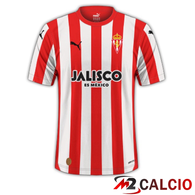 Maglie Calcio Sporting Gijon Prima Rosso 2023/2024