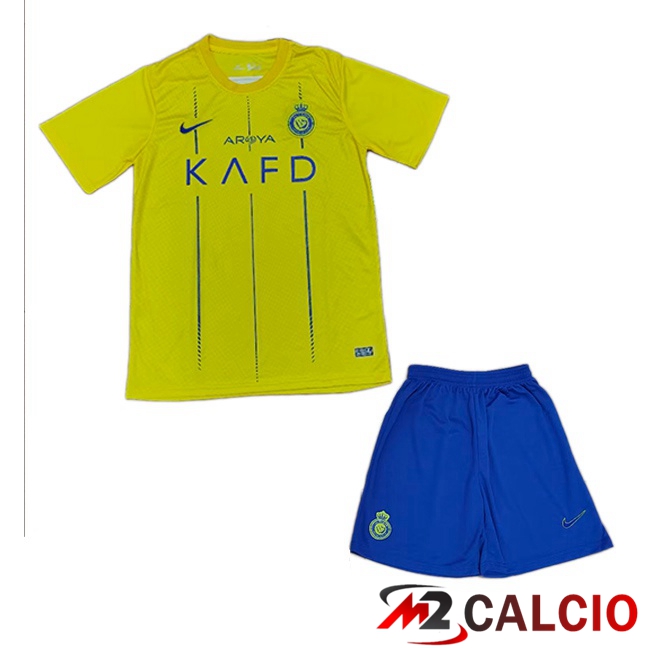 Maglie Calcio Al-Nassr FC Bambino Prima Giallo 2023/2024