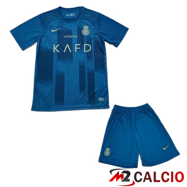 Maglie Calcio Al-Nassr FC Bambino Seconda Blu 2023/2024