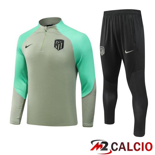 Insieme Tuta Calcio Atletico Madrid Verde 2023/2024